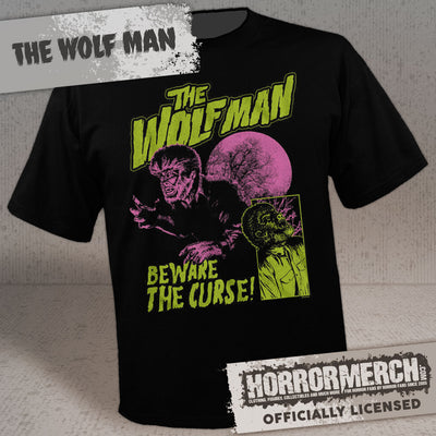 Wolfman -Beware The Curse Mens Shirt