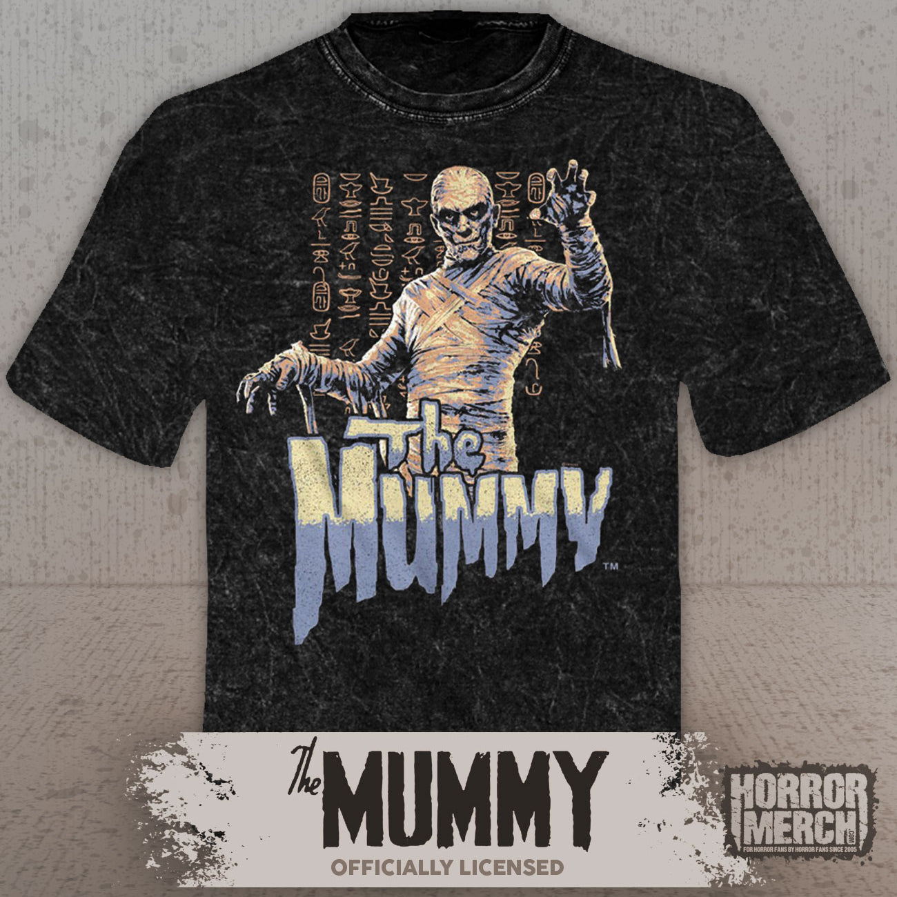 Mummy - Standing Mens Shirt (Mineral Wash)
