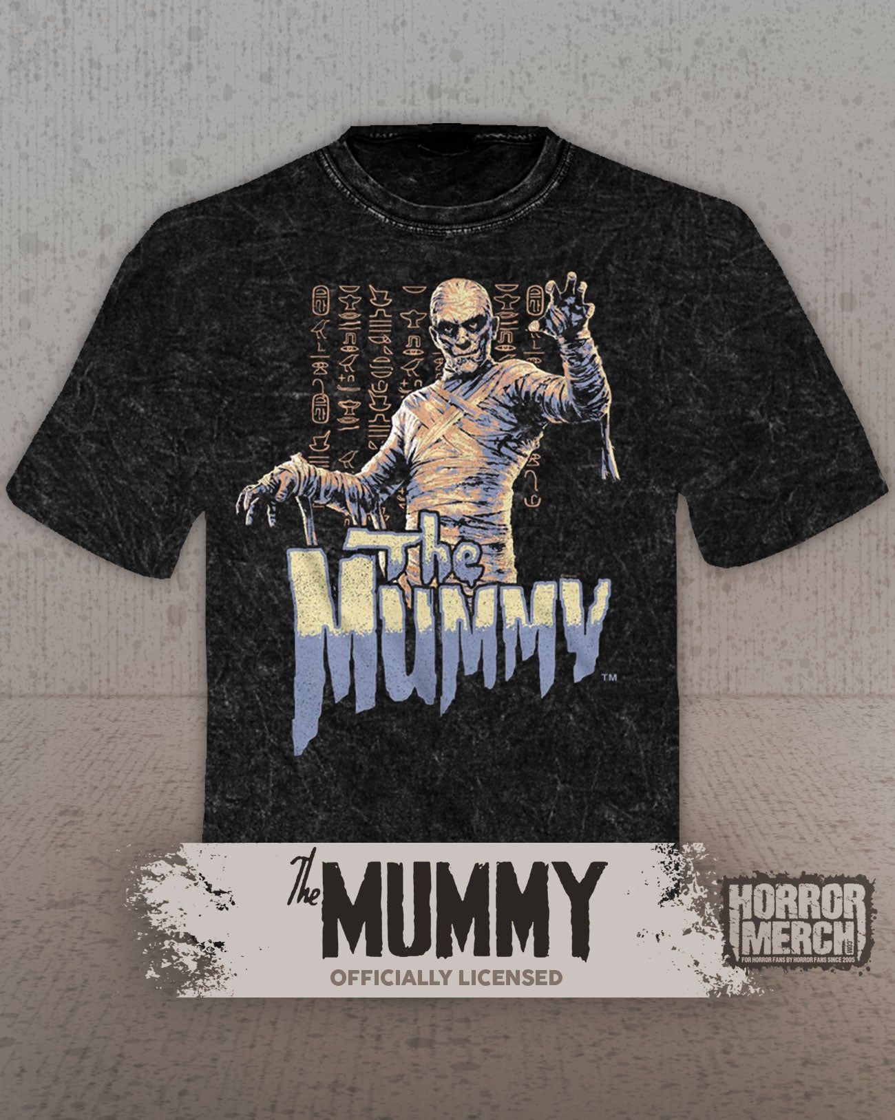 Mummy - Standing Mens Shirt (Mineral Wash)