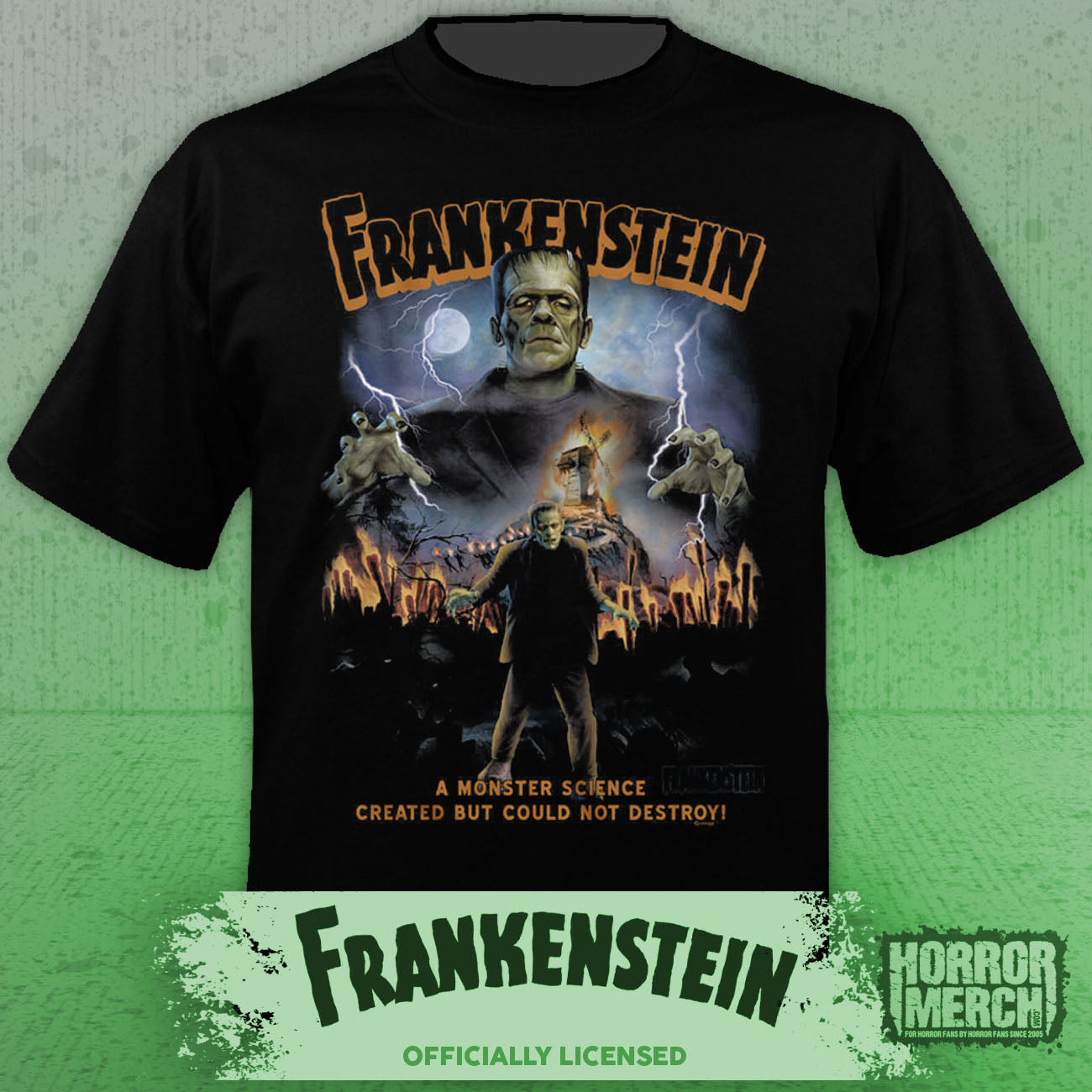 Frankenstein - A Monster Science Created Mens Shirt