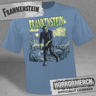 Frankenstein - Creepy Crawl (Blue) Mens Shirt