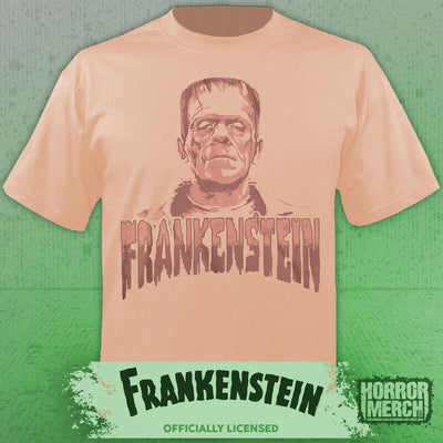 Frankenstein - Close-Up Mens Shirt (Peach)