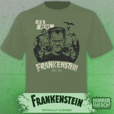 Frankenstein - Its Alive Mens Shirt (Green)