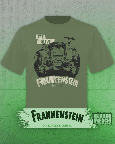 Frankenstein - Its Alive Mens Shirt (Green)