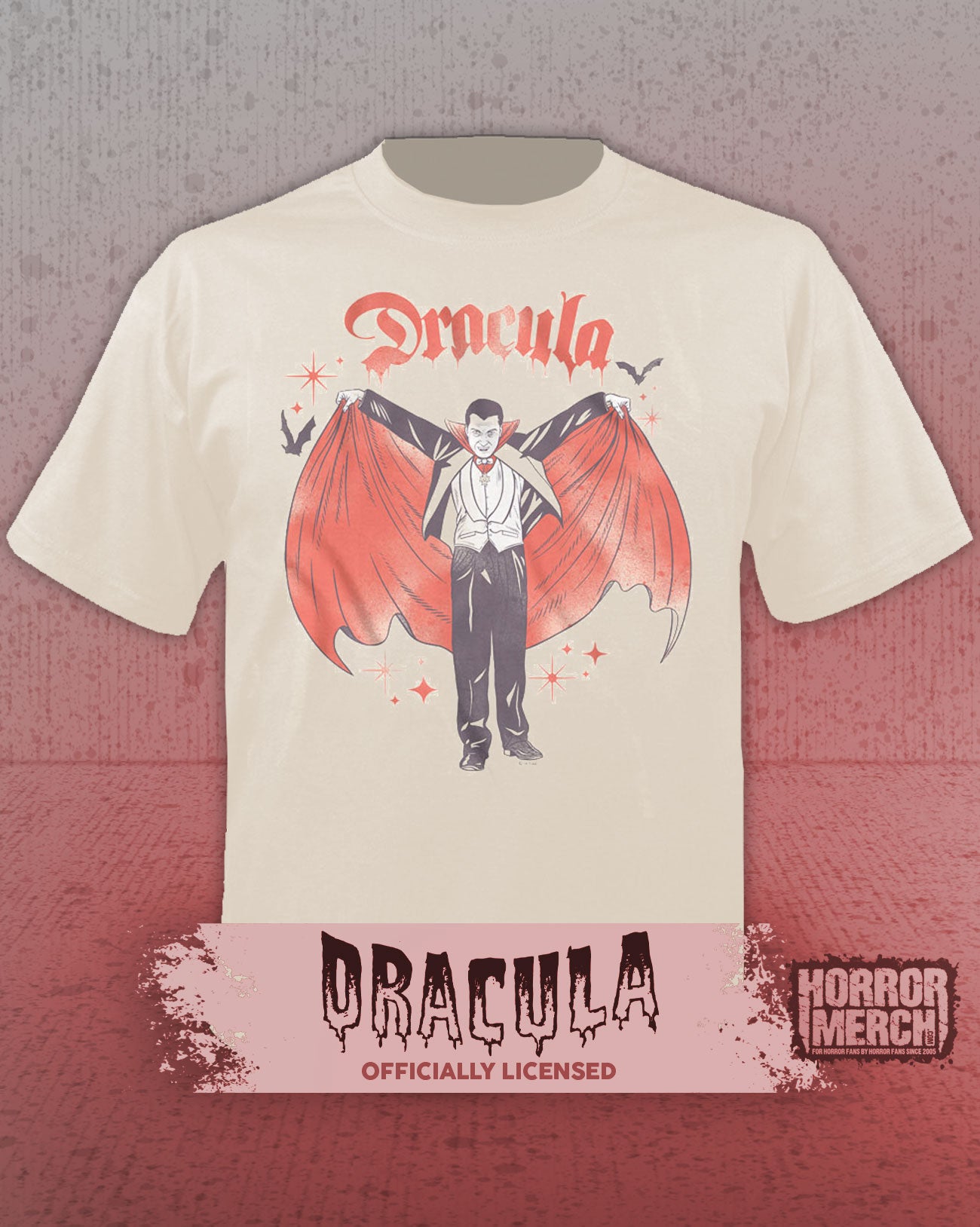Dracula - Hovering Mens Shirt (Cream)