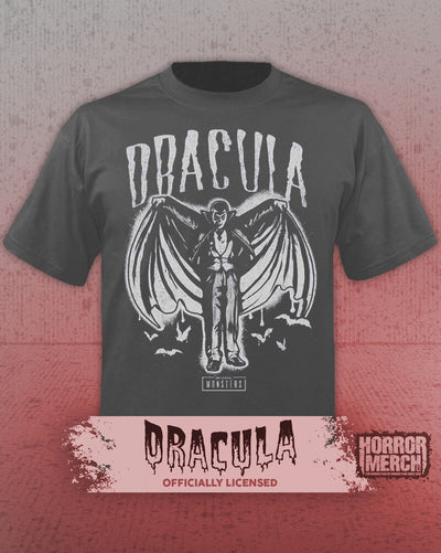 Dracula - Wings Mens Shirt (Gray)