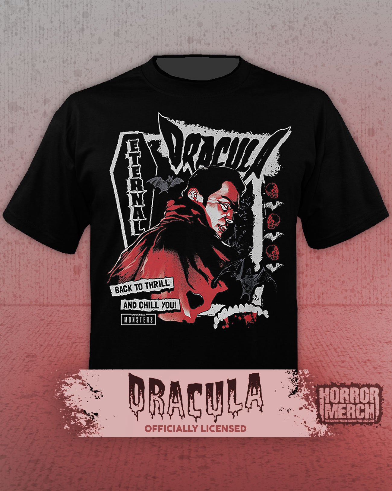 Dracula - Back For Thrills And Chills Mens Shirt