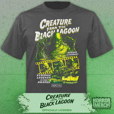 Creature From The Black Lagoon - Horror And Terror Mens Shirt (Gray)