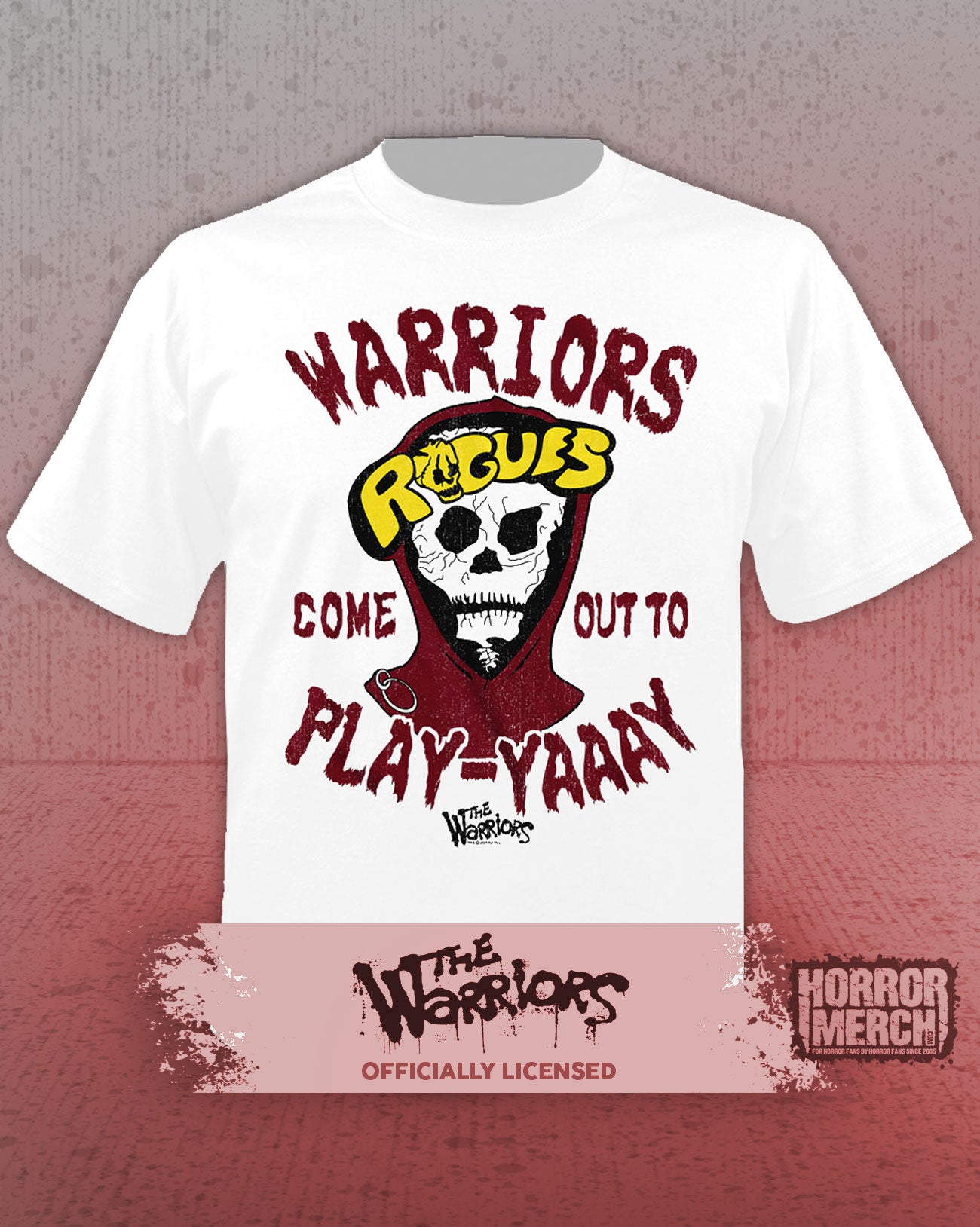Warriors - Come Out To Play (Rouges) Mens Shirt (White)