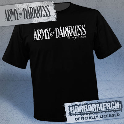 Army Of Darkness - Come Get Some White Logo Mens Shirt