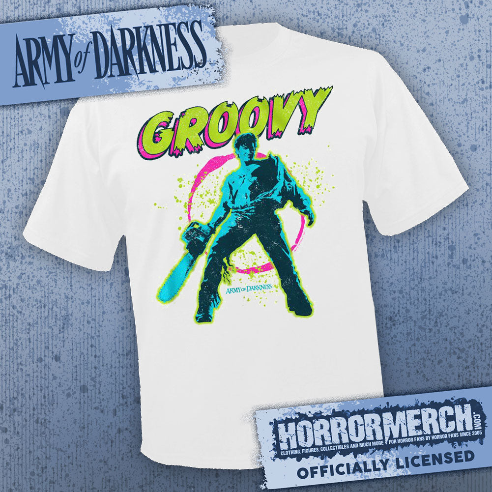 Army Of Darkness - Groovy (White) [Mens Shirt]