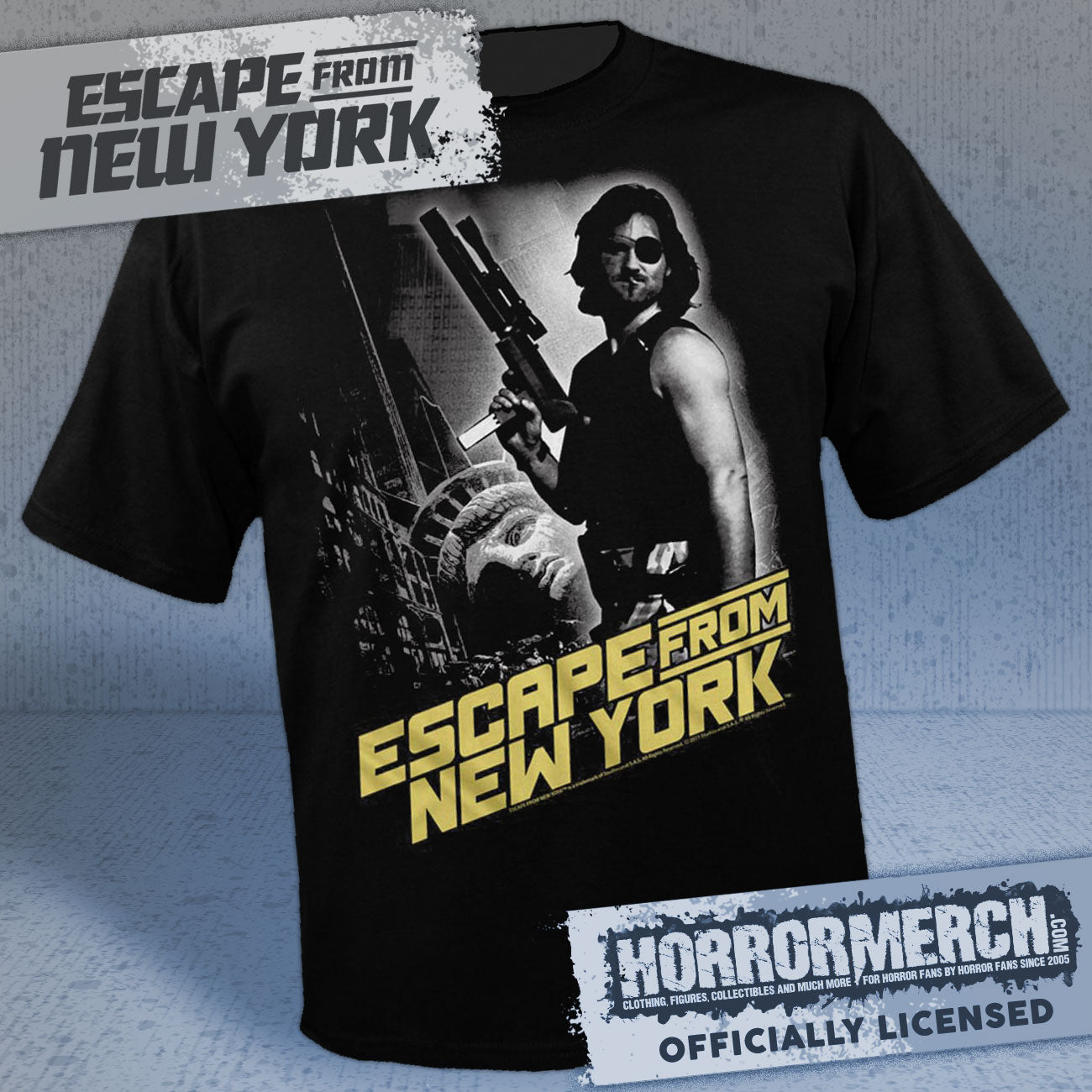 Escape From New York - Poster (BW) Mens Shirt