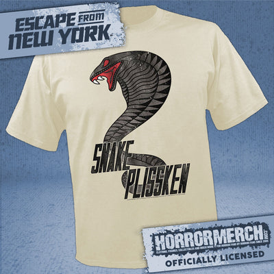 Escape From New York - Snake Plissken (Cream) Mens Shirt