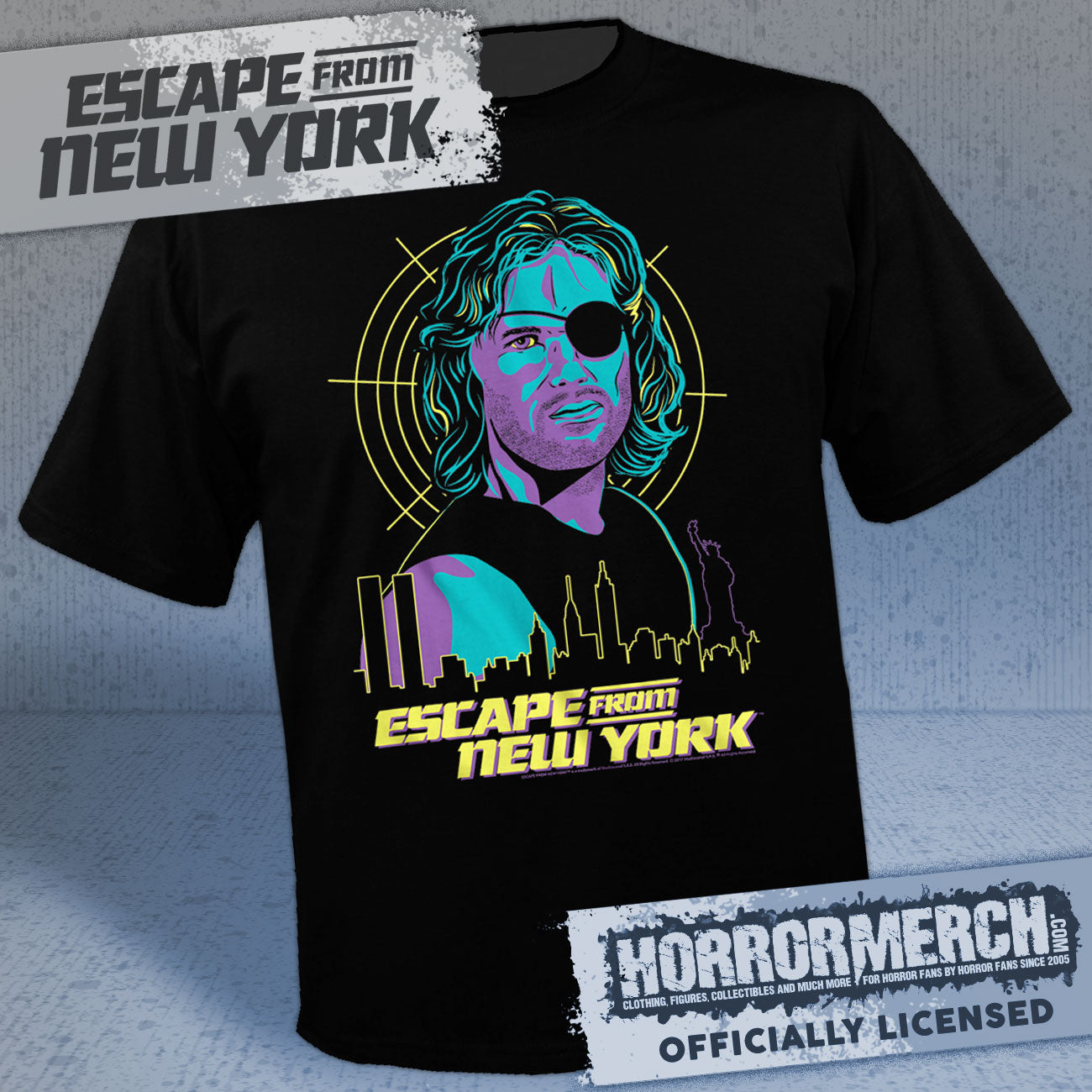 Escape From New York - Blue Art Mens Shirt
