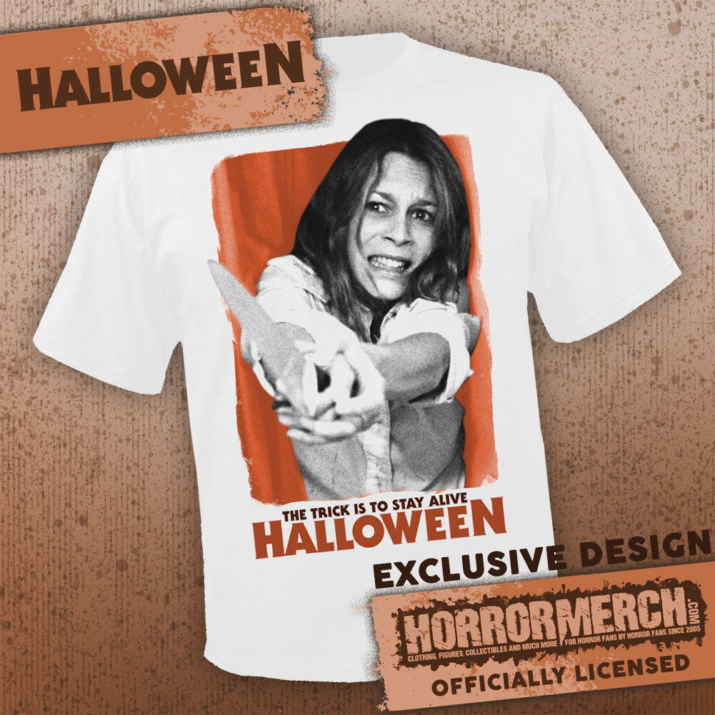 [Exclusive] Halloween - Laurie (White) [Mens Shirt]