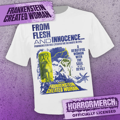 Frankenstein Created Woman - Poster (White) [Mens Shirt]