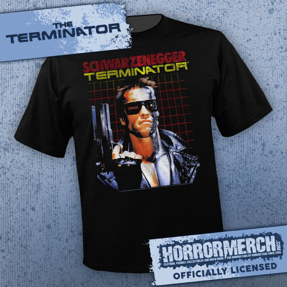 Terminator - Split Yellow Logo Mens Shirt