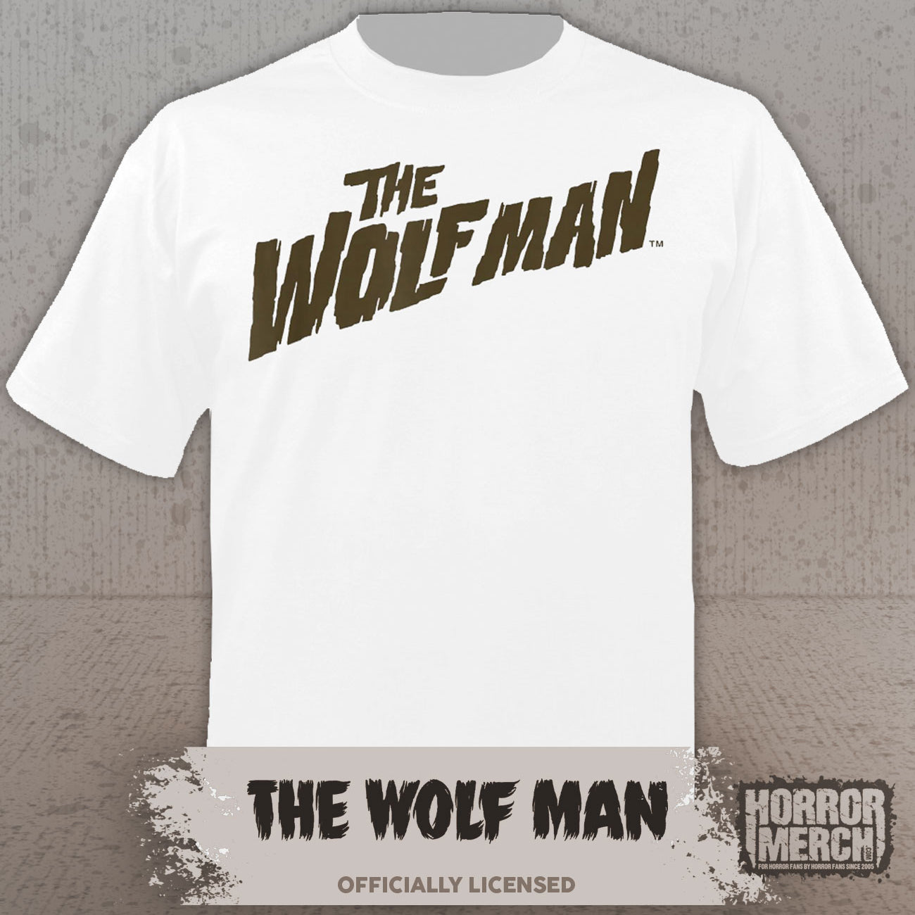 Wolfman - Logo Mens Shirt (White)