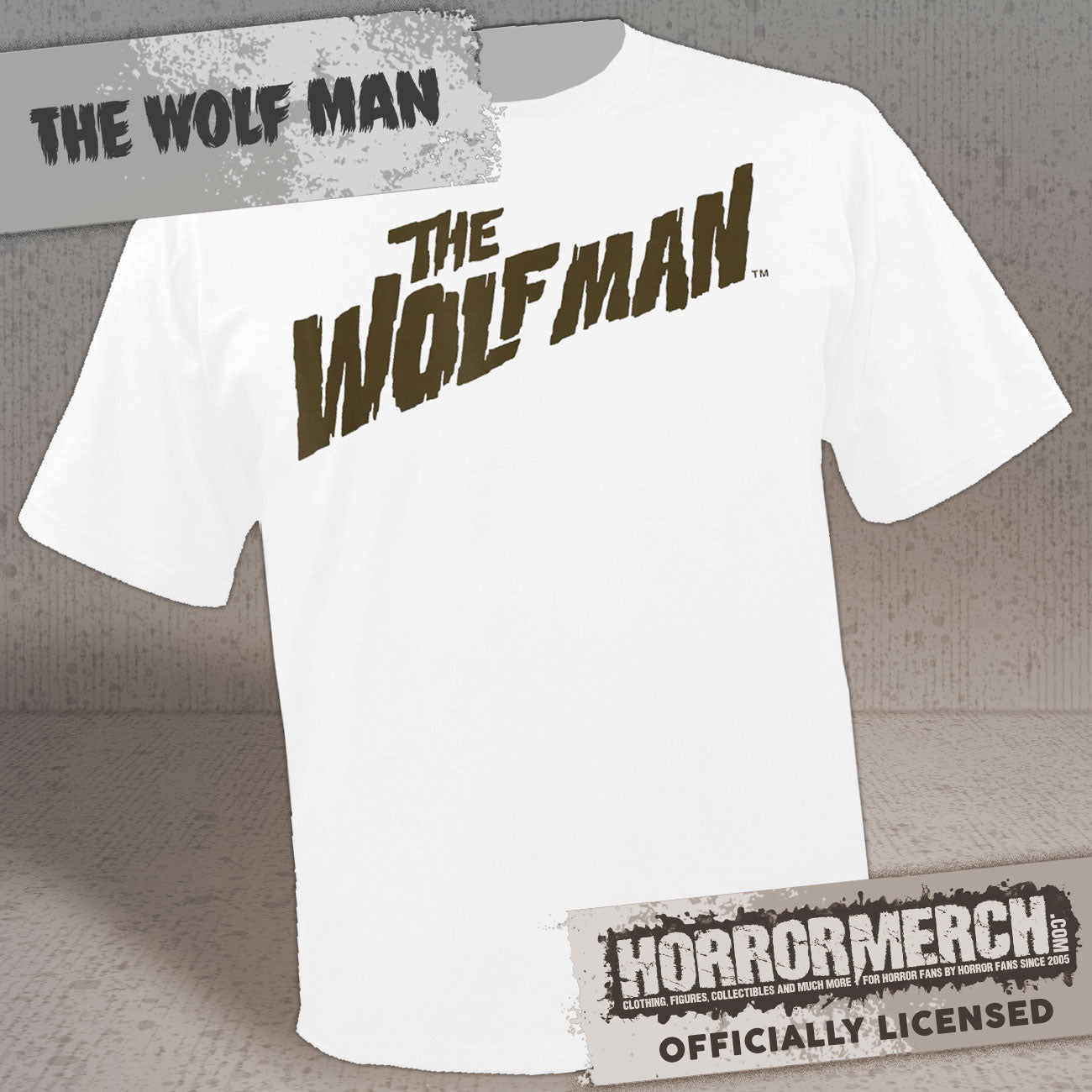 Wolfman - Logo Mens Shirt (White)