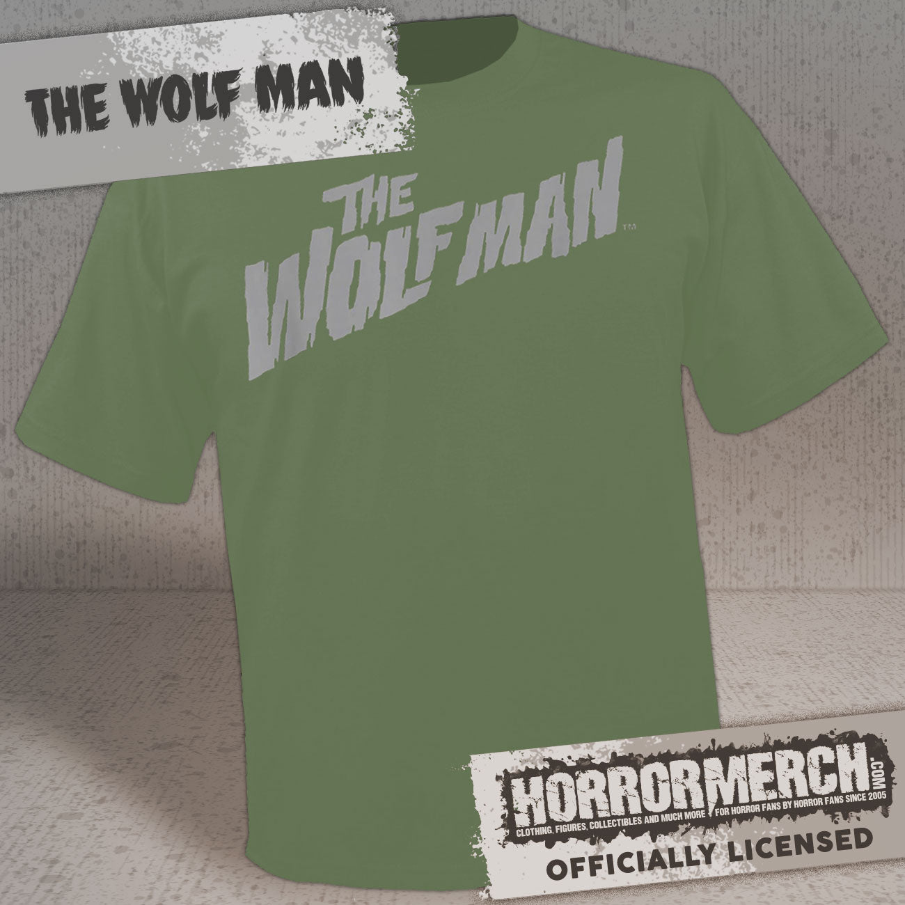 Wolfman - Logo Mens Shirt (Green)
