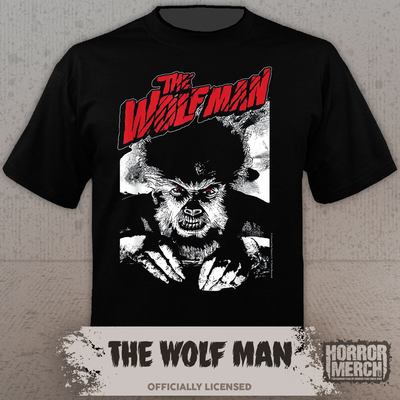 Wolfman - Angry (BW) Womens Shirt