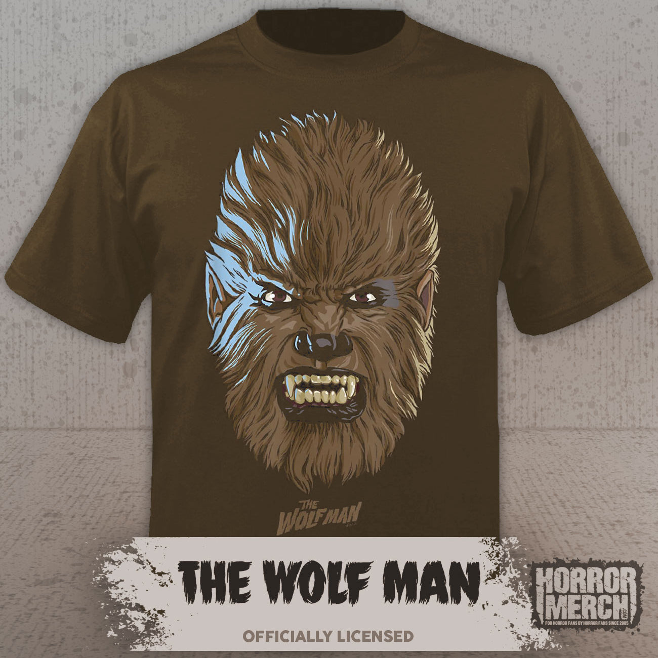 Wolfman - Face Sketch Mens Shirt