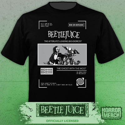 Beetlejuice - Ghost With The Most (Collage) Mens Shirt