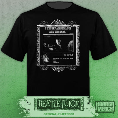Beetlejuice - Strange And Unusual (Border) Mens Shirt
