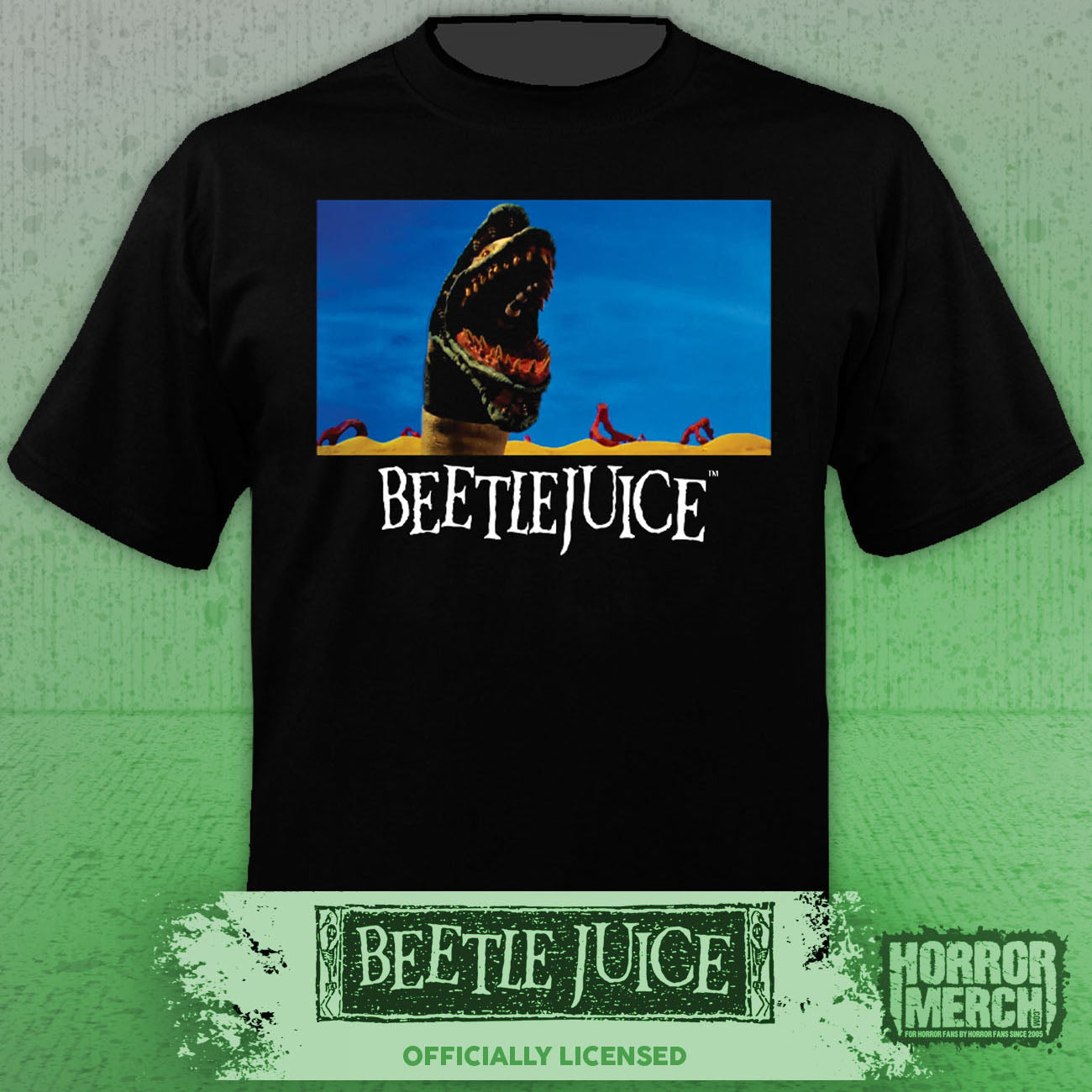 Beetlejuice - Sandworm Mens Shirt