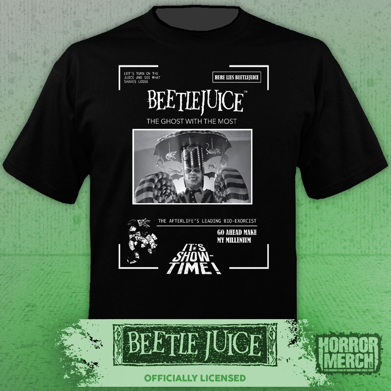 Beetlejuice - Carousel (Collage) Mens Shirt