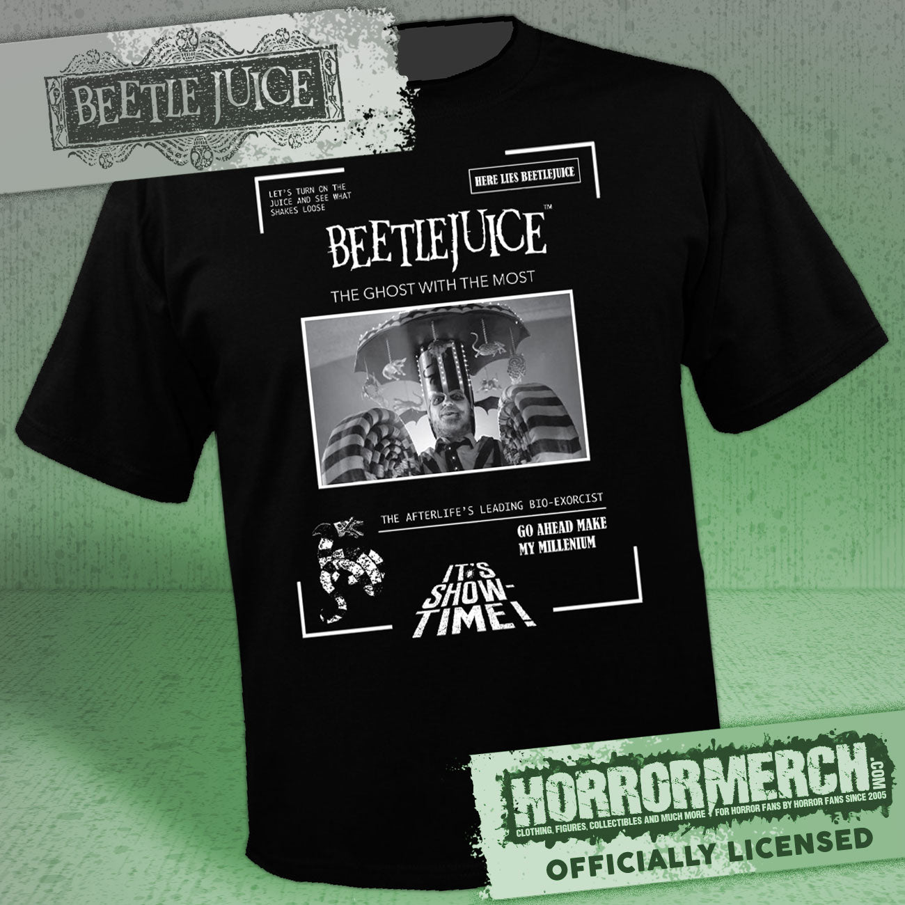 Beetlejuice - Carousel (Collage) Mens Shirt