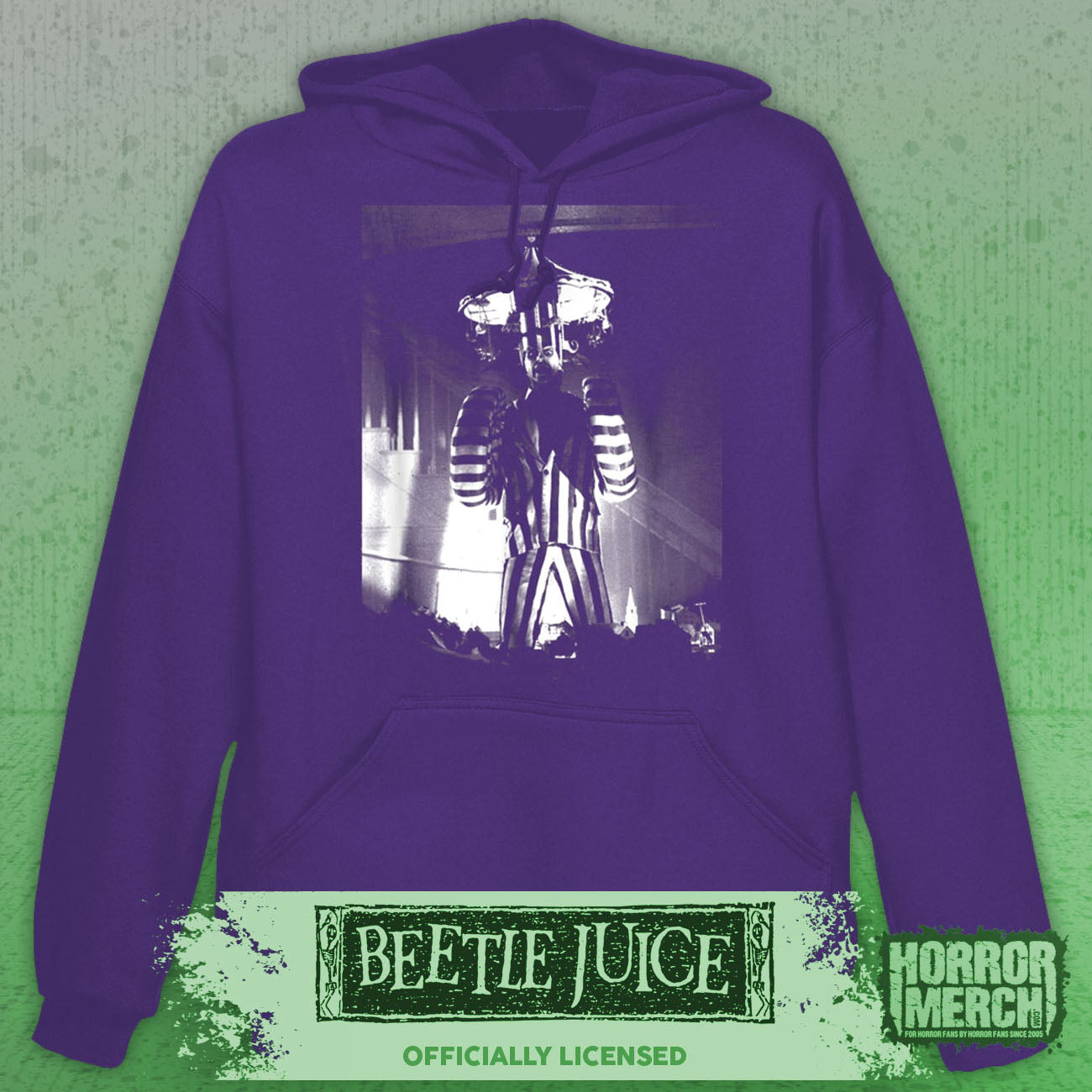 Beetlejuice - Merry-Go-Round Hooded Sweatshirt (Purple)