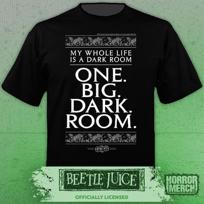 Beetlejuice - One Big Dark Room (Text) Mens Shirt