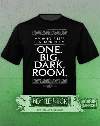 Beetlejuice - One Big Dark Room (Text) Mens Shirt