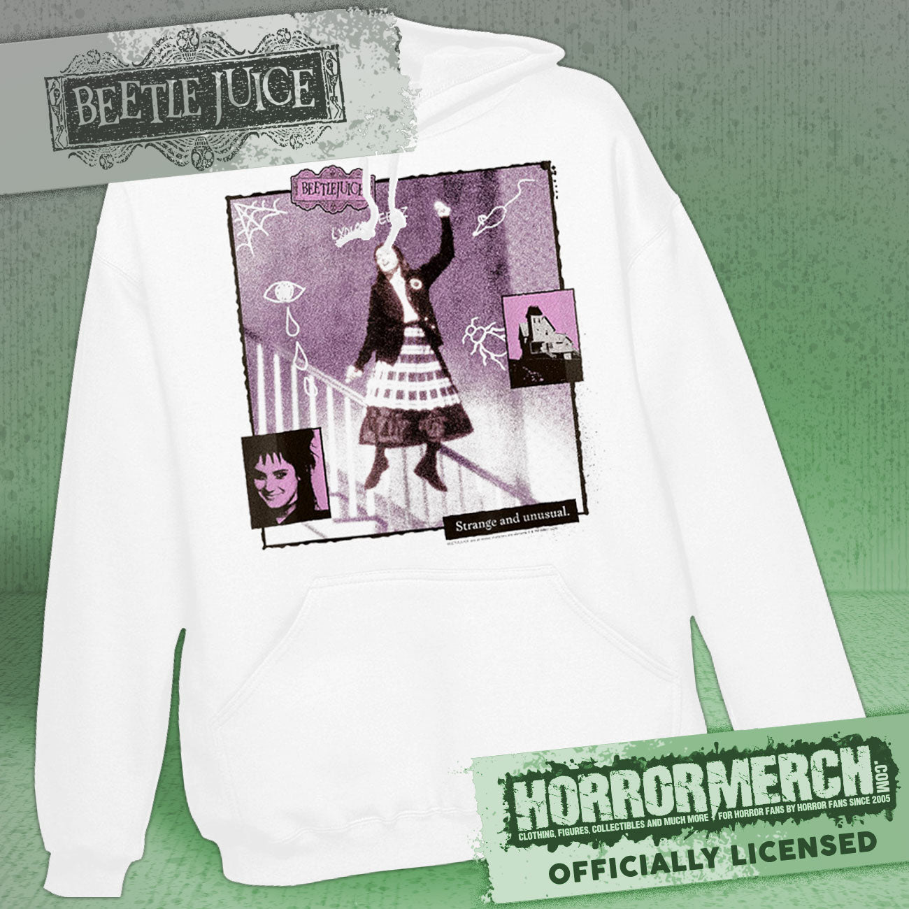 Beetlejuice - Lydia Dance  Hooded Sweatshirt (White)