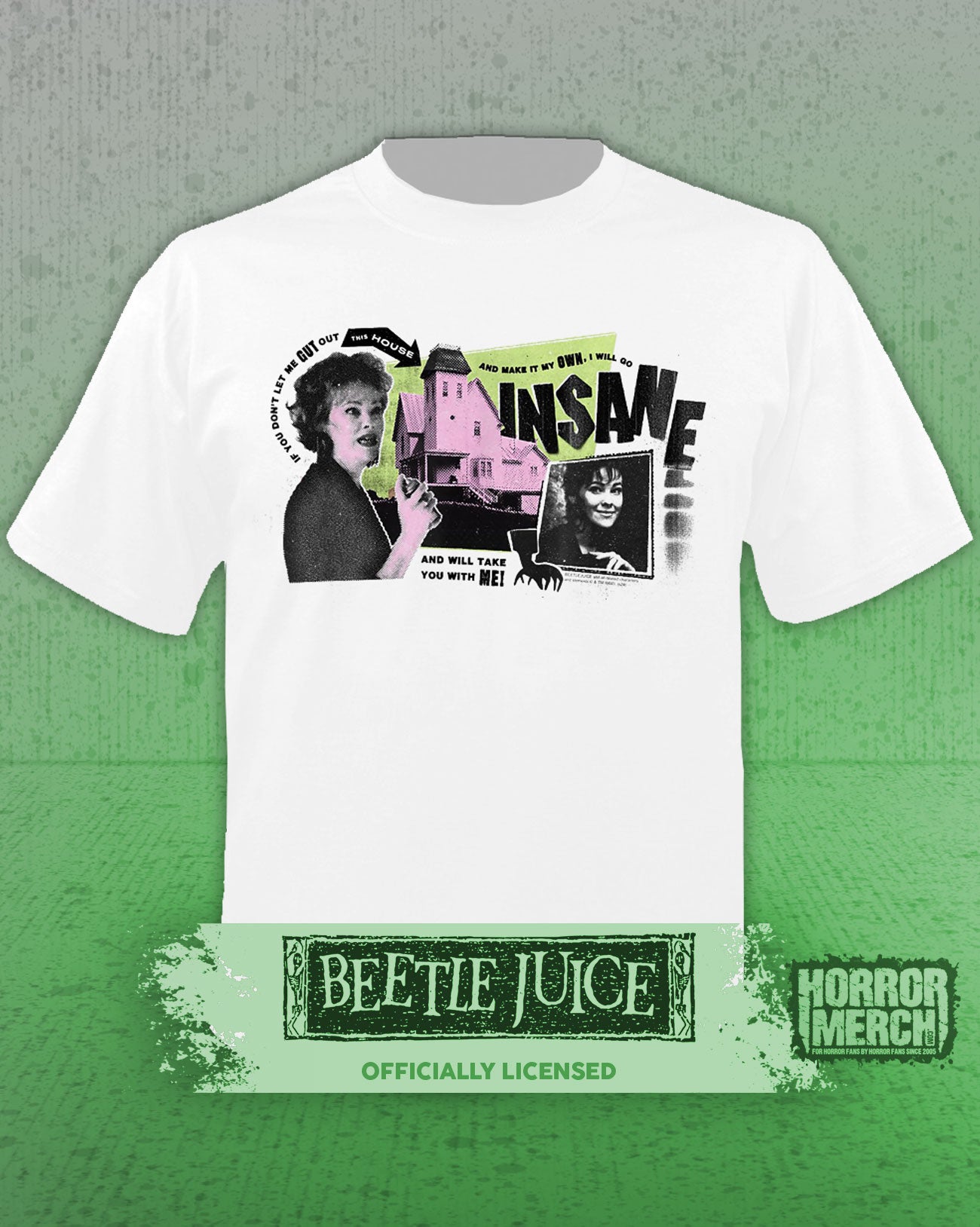 Beetlejuice - Delia Mens Shirt (White)