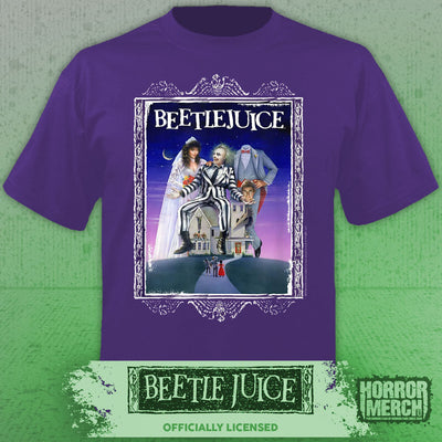 Beetlejuice - Poster Womens Shirt (Purple)