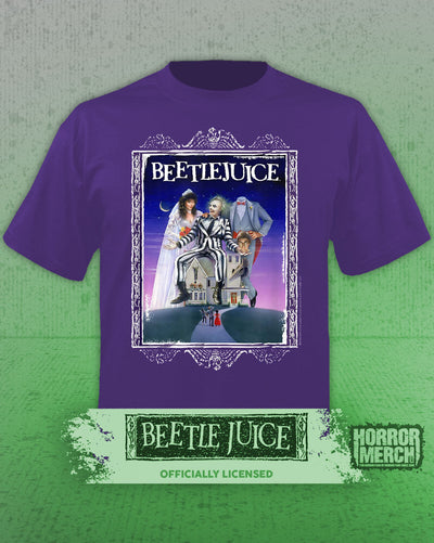 Beetlejuice - Poster Womens Shirt (Purple)