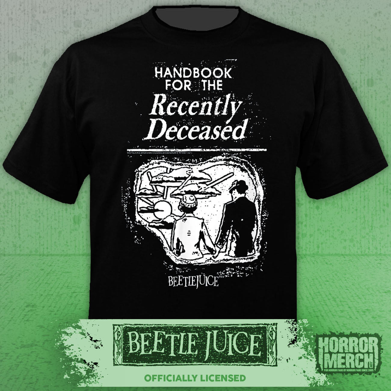 Beetlejuice - Handbook For The Recently Deceased Mens Shirt