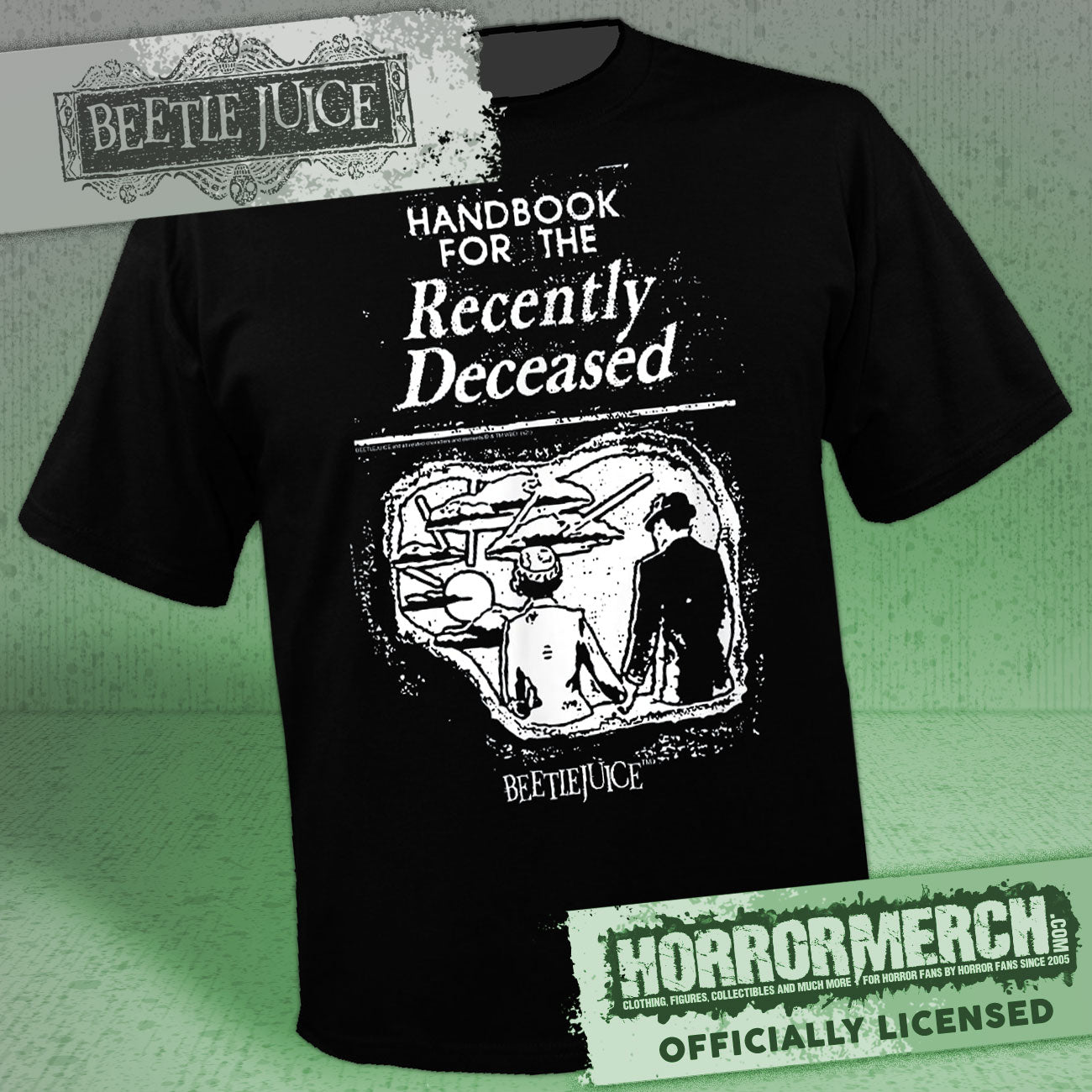 Beetlejuice - Handbook For The Recently Deceased Mens Shirt