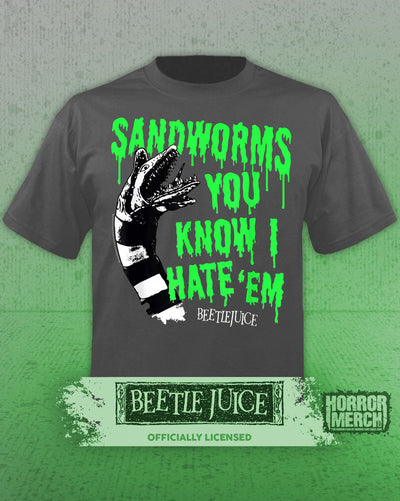 Beetlejuice - Sandworms Womens Shirt (Gray)