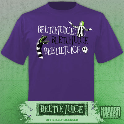 Beetlejuice - Beetlejuce Womens Shirt (Purple)
