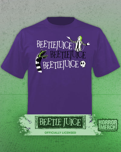 Beetlejuice - Beetlejuce Womens Shirt (Purple)