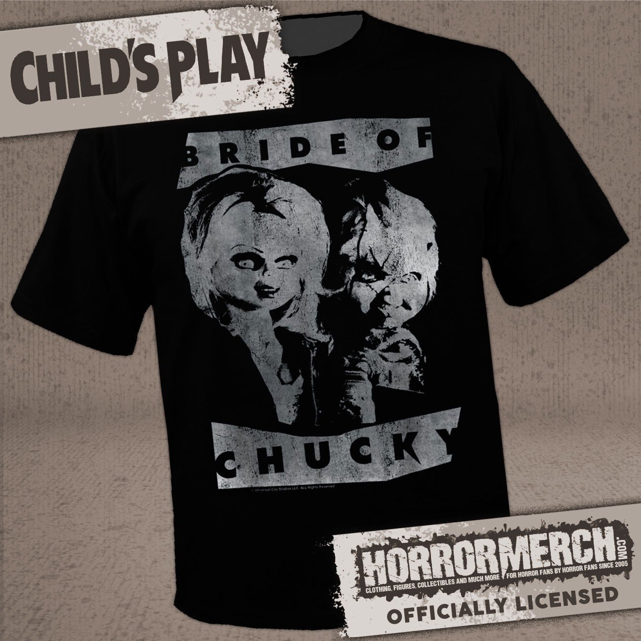 Childs Play - Bride Of Chucky Photo (Black) Womens Shirt