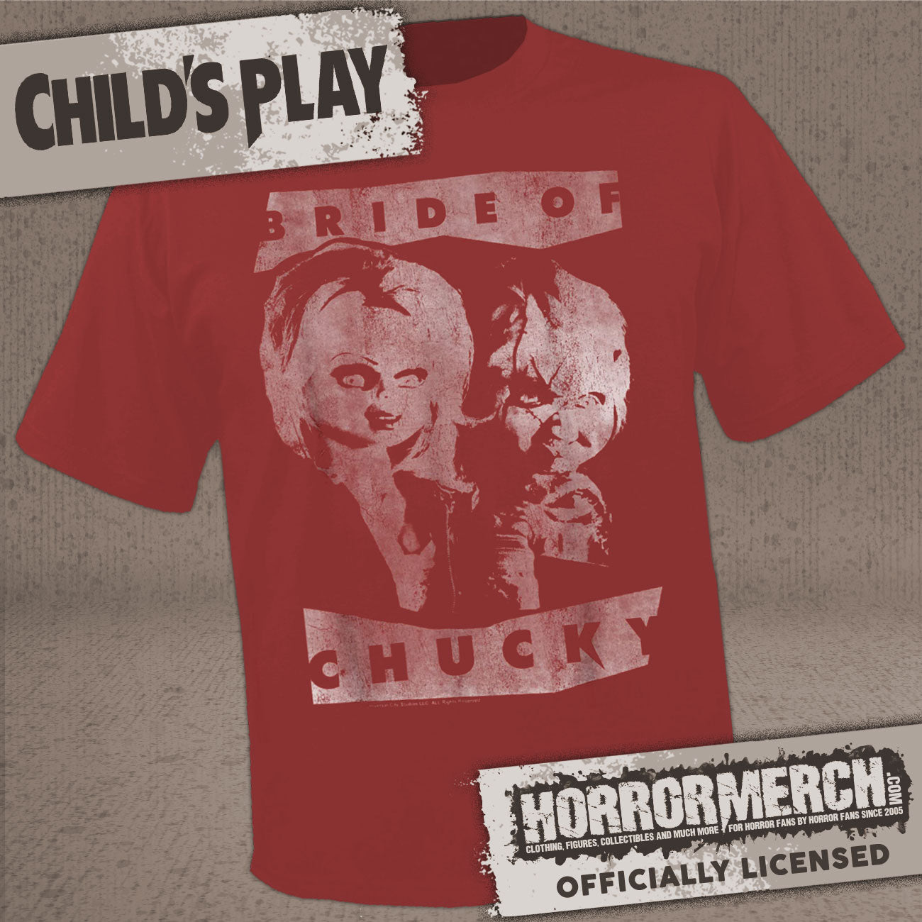 Childs Play - Bride Of Chucky Photo (Red) Womens Shirt