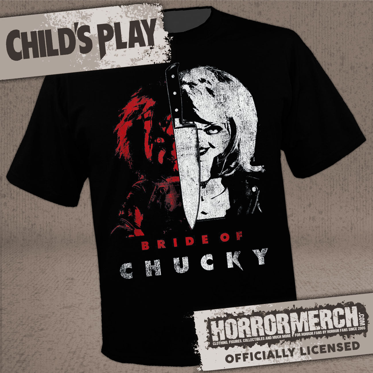 Childs Play - Bride Duotone Mens Shirt