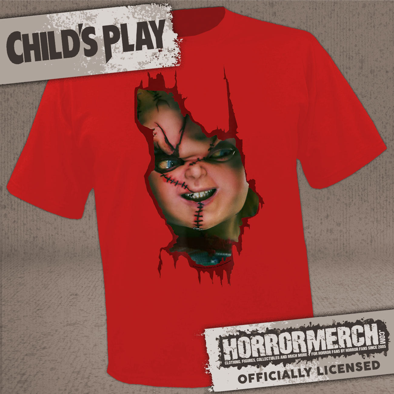 Childs Play - Heres Chucky (Red) Womens Shirt