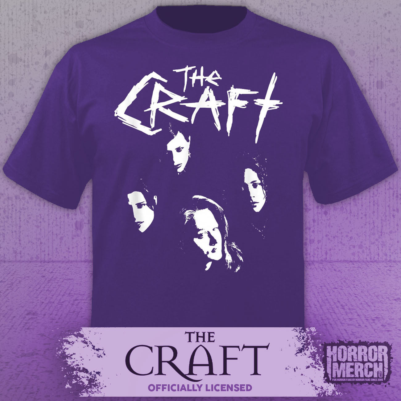 Craft - Band Logo (Front And Back Print) Mens Shirt (Purple)