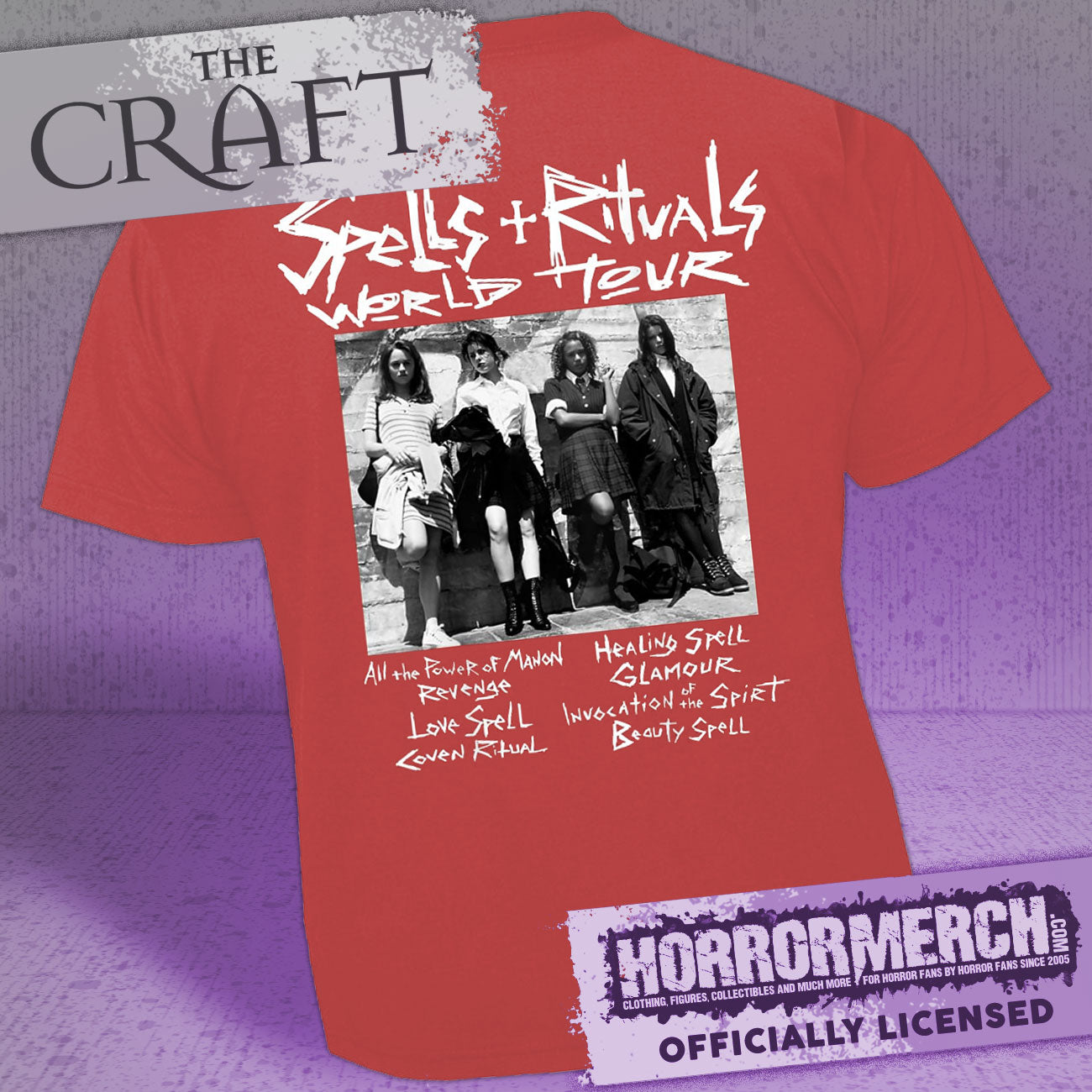 Craft - Band Logo (Red - Front And Back Print) Mens Shirt