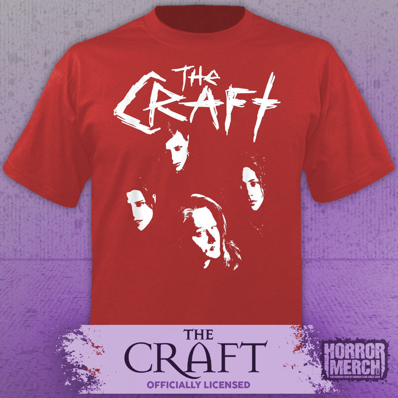 Craft - Band Logo (Front And Back Print) Mens Shirt (Red)